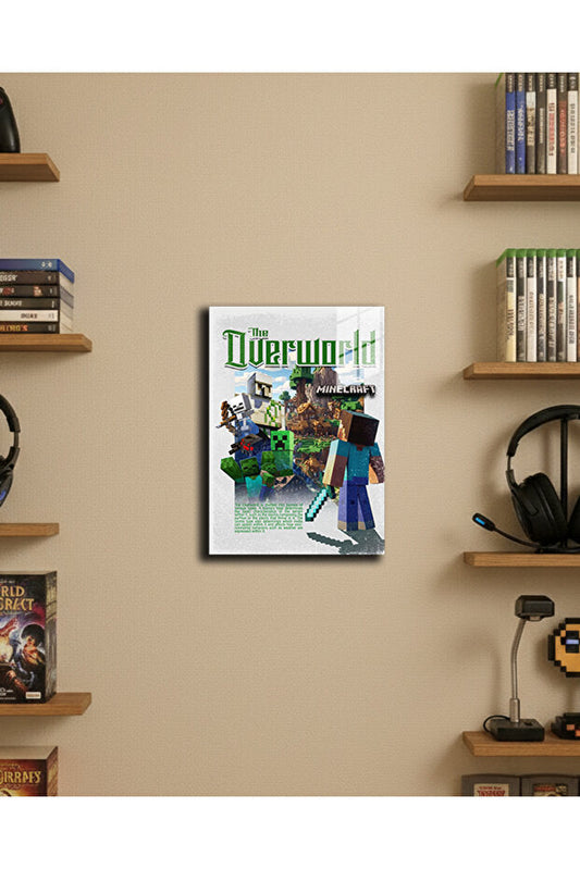 "Minecraft" Baskılı 4 Adet Metal Poster 20x30cm ( Premium Kalite)