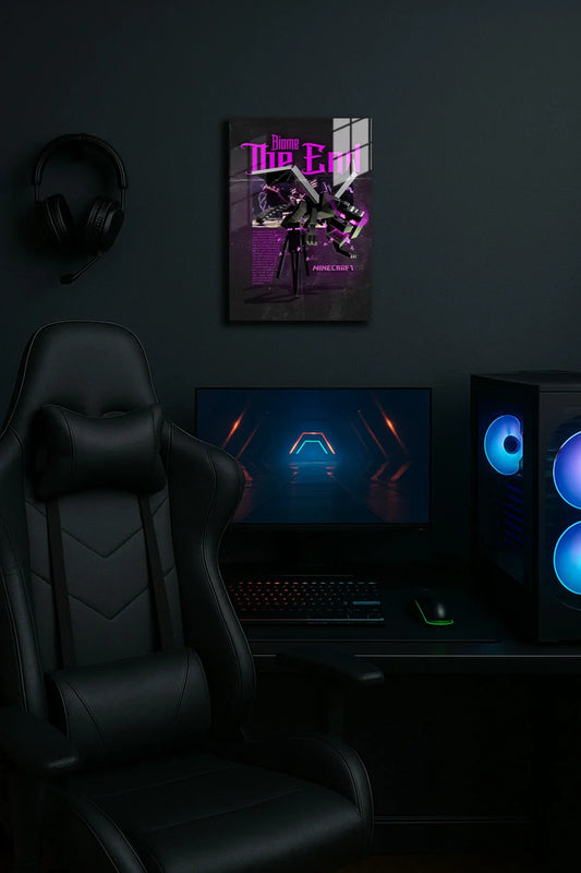 "Minecraft , The End" Baskılı Metal Poster 5 (Premium Kalite)