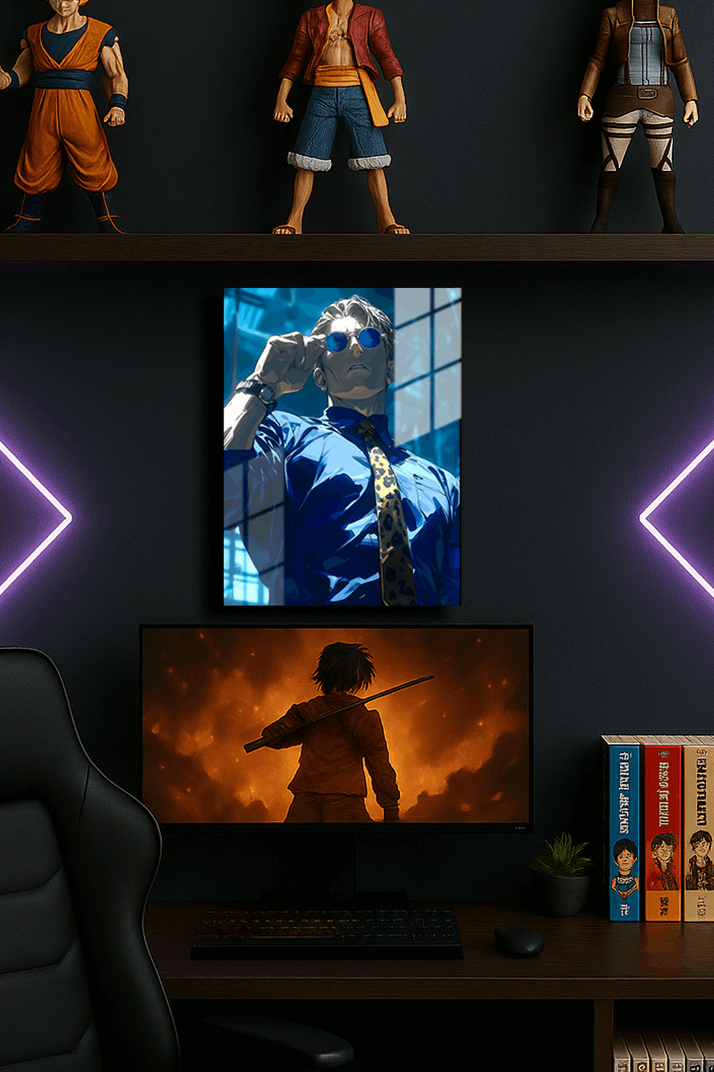 "Nanami Jujutsu Kaisen " Baskılı Metal Poster (Premium Kalite)