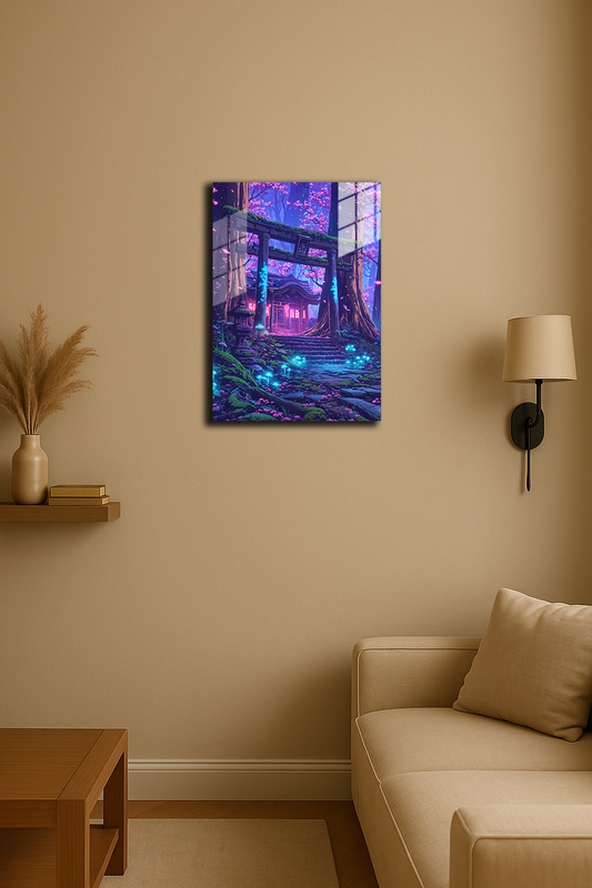"Işıltılı Torii Kapısı" Baskılı Metal Poster (Premium Kalite)