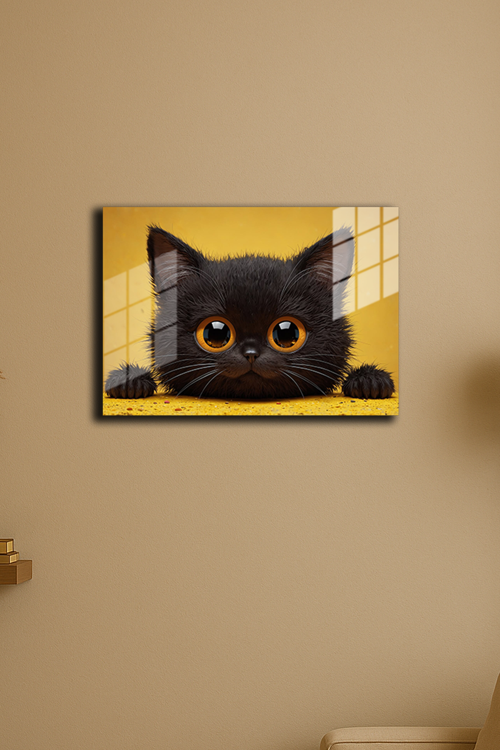 "Tatlı Kedi" Baskılı Metal Poster (Premium Kalite)