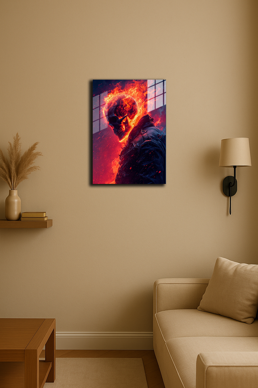 "Ghost Rider" Baskılı Metal Poster 2 (Premium Kalite)
