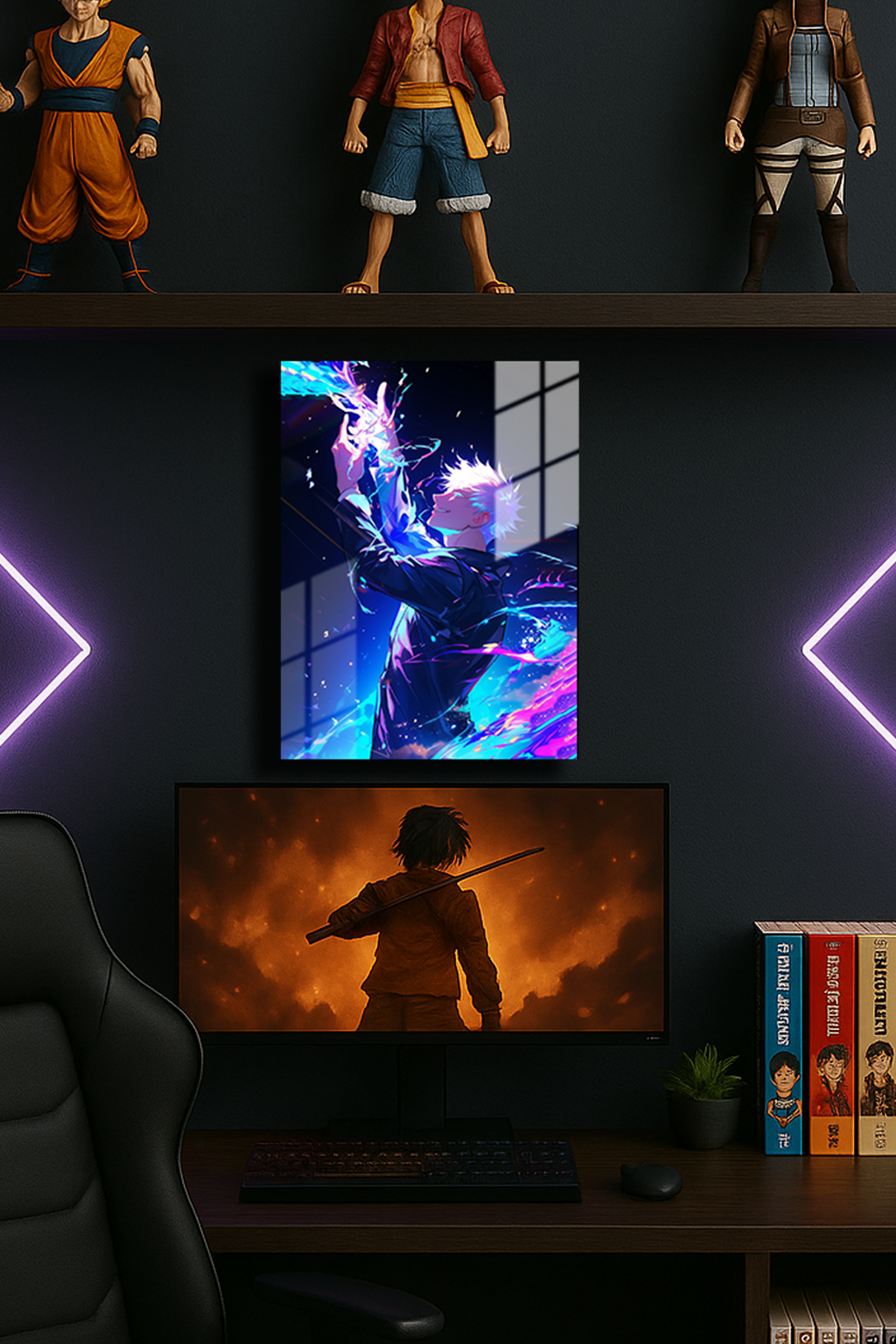 Anime Baskılı Metal Posterler