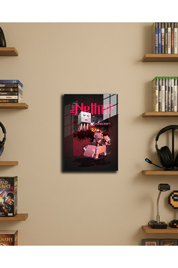 "Minecraft" Baskılı 4 Adet Metal Poster 20x30cm ( Premium Kalite)