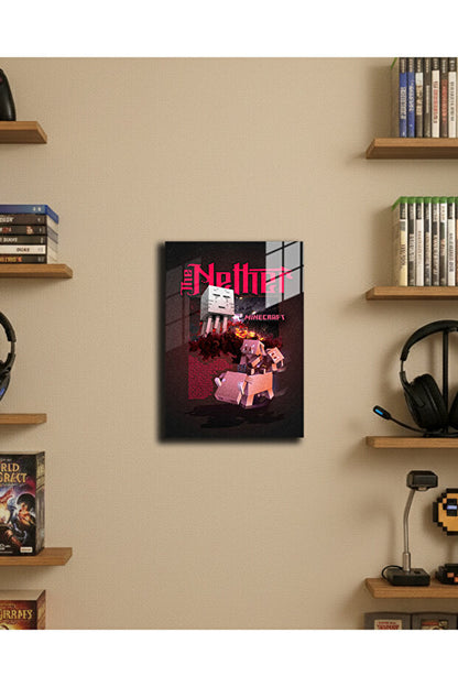 "Minecraft" Baskılı 4 Adet Metal Poster 20x30cm ( Premium Kalite)