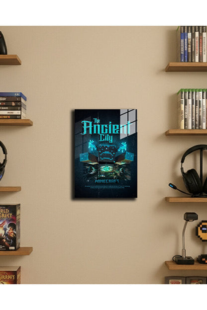 "Minecraft" Baskılı 4 Adet Metal Poster 20x30cm ( Premium Kalite)
