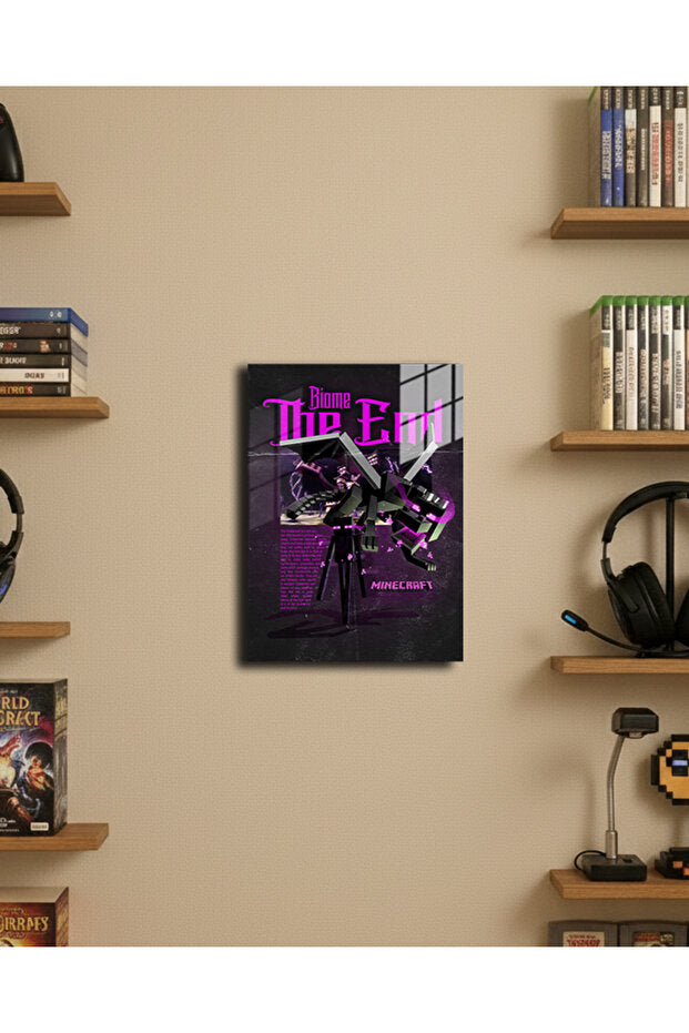 "Minecraft" Baskılı 4 Adet Metal Poster 20x30cm ( Premium Kalite)