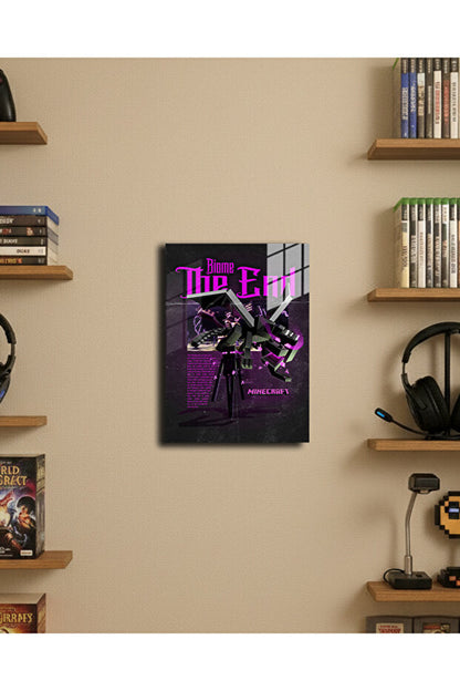 "Minecraft" Baskılı 4 Adet Metal Poster 20x30cm ( Premium Kalite)