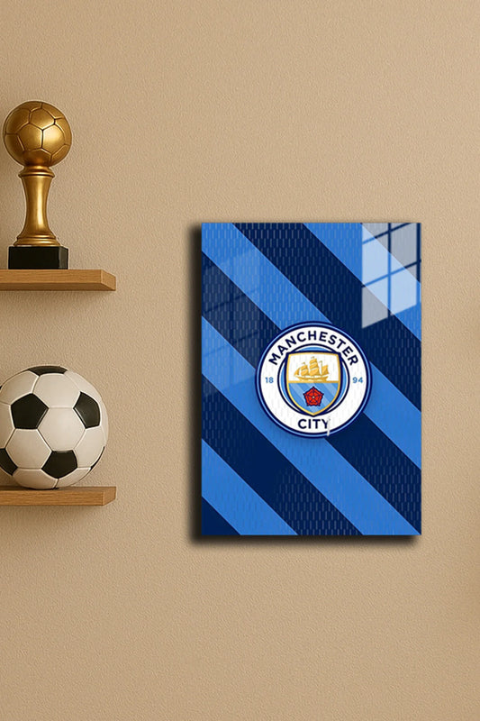 "Manchester-City" Baskılı Metal Poster 2 (Premium Kalite)