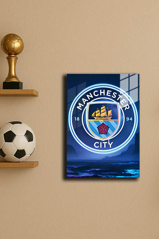 "Manchester-City" Baskılı Metal Poster 3 (Premium Kalite)