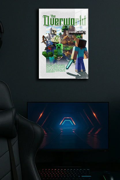 "Minecraft ,The Overworld" Baskılı Metal Poster 4 (Premium Kalite)