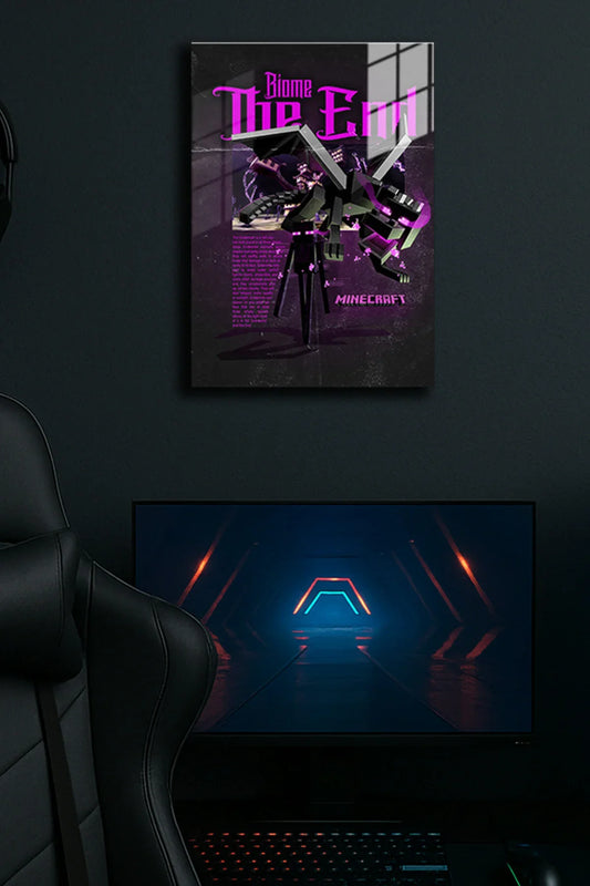 "Minecraft , The End" Baskılı Metal Poster 5 (Premium Kalite)