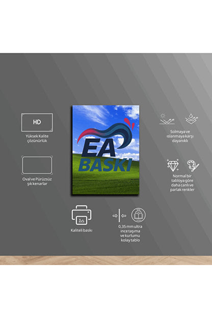 "Minecraft" Baskılı 4 Adet Metal Poster 20x30cm ( Premium Kalite)