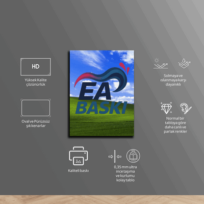 "God of War" Baskılı Metal Poster (Premium Kalite)