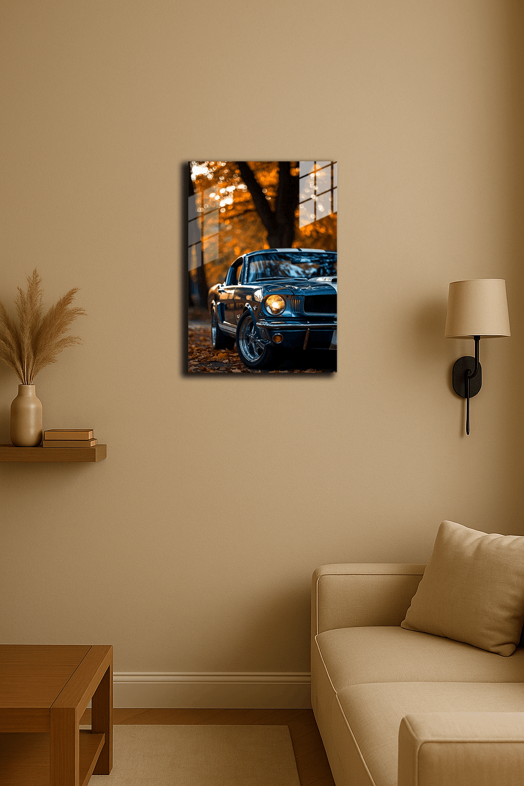 Klasik Tarz Araba Baskılı Metal Poster 2 (Premium Kalite)