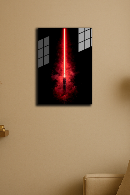 "Lightsaber Star Wars" Baskılı Metal Poster (Premium Kalite)