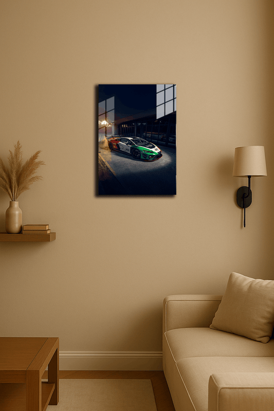 "GT Yarış Arabası" Baskılı Metal Poster 2 (Premium Kalite)