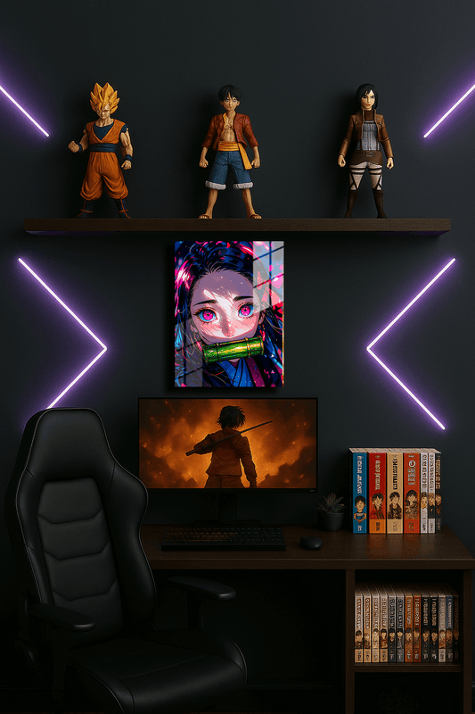 "Nezuko Demon Slayer" Baskılı Metal Poster 2 (Premium Kalite)
