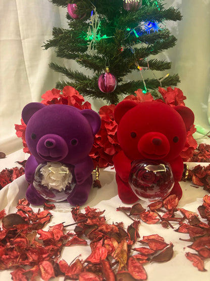 Kadife Ayıcık Dönen Güllü Ayıcık