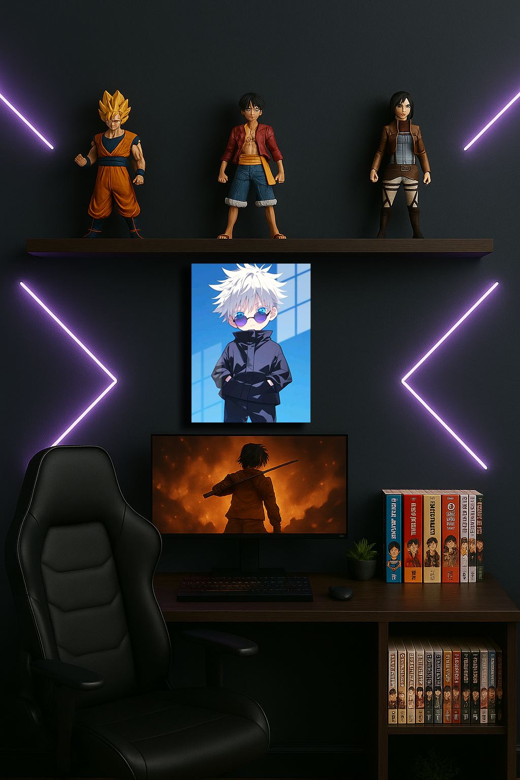 "Gojo Satoru" Baskılı Metal Poster 4 (Premium Kalite)