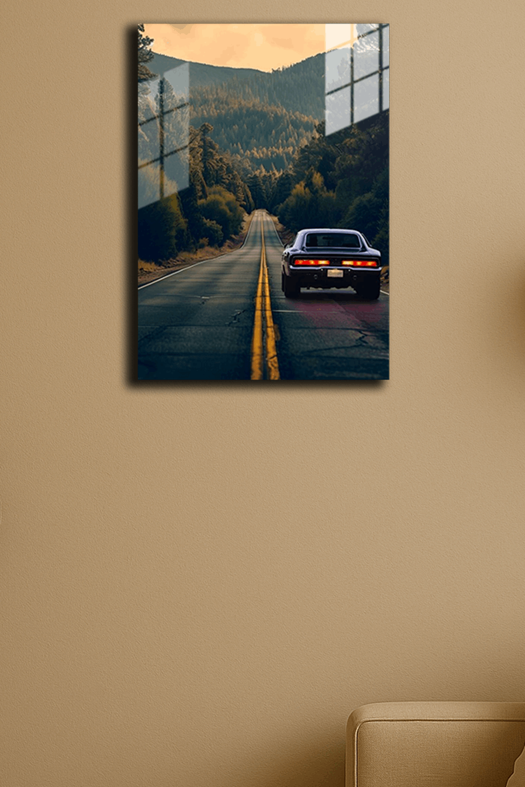 Klasik Tarz Araba Baskılı Metal Poster 3 (Premium Kalite)