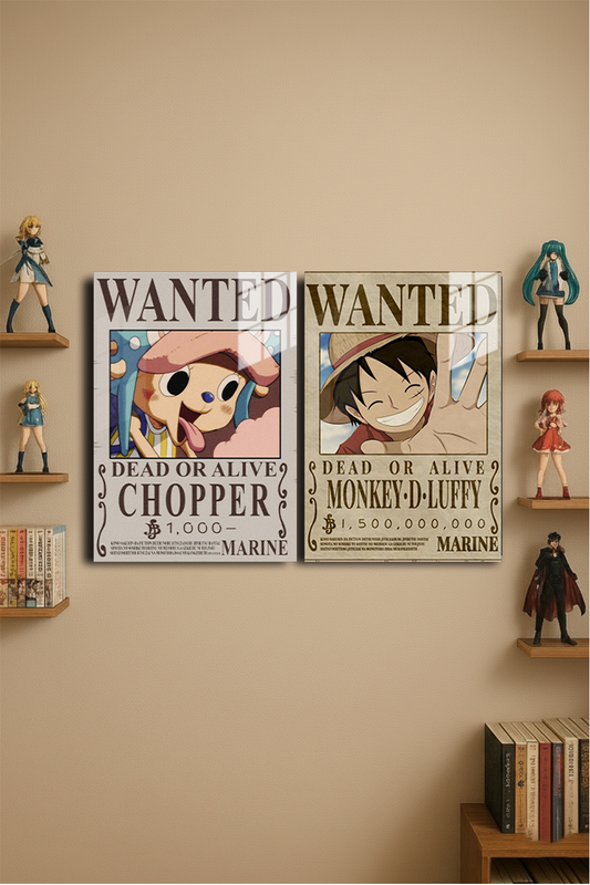 "One Piece" Anime Baskılı Metal Poster 20X30 cm (Premium Kalite)