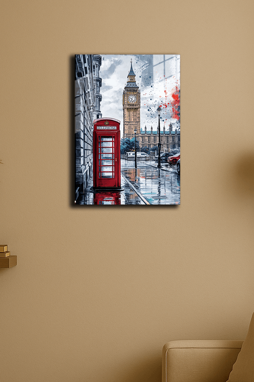 "Londra" Baskılı Metal Poster (Premium Kalite)