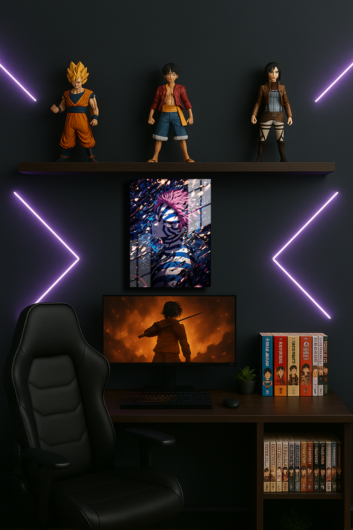 "Akaza Demon Slayerl" Baskılı Metal Poster (Premium Kalite)