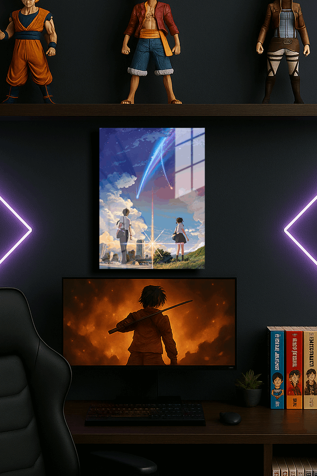 "Your Name" Baskılı Metal Poster (Premium Kalite)