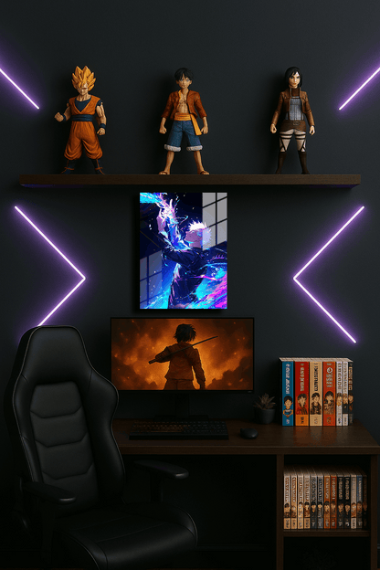 "Gojo Satoru Jujutsu Kaisen" Baskılı Metal Poster (Premium Kalite)