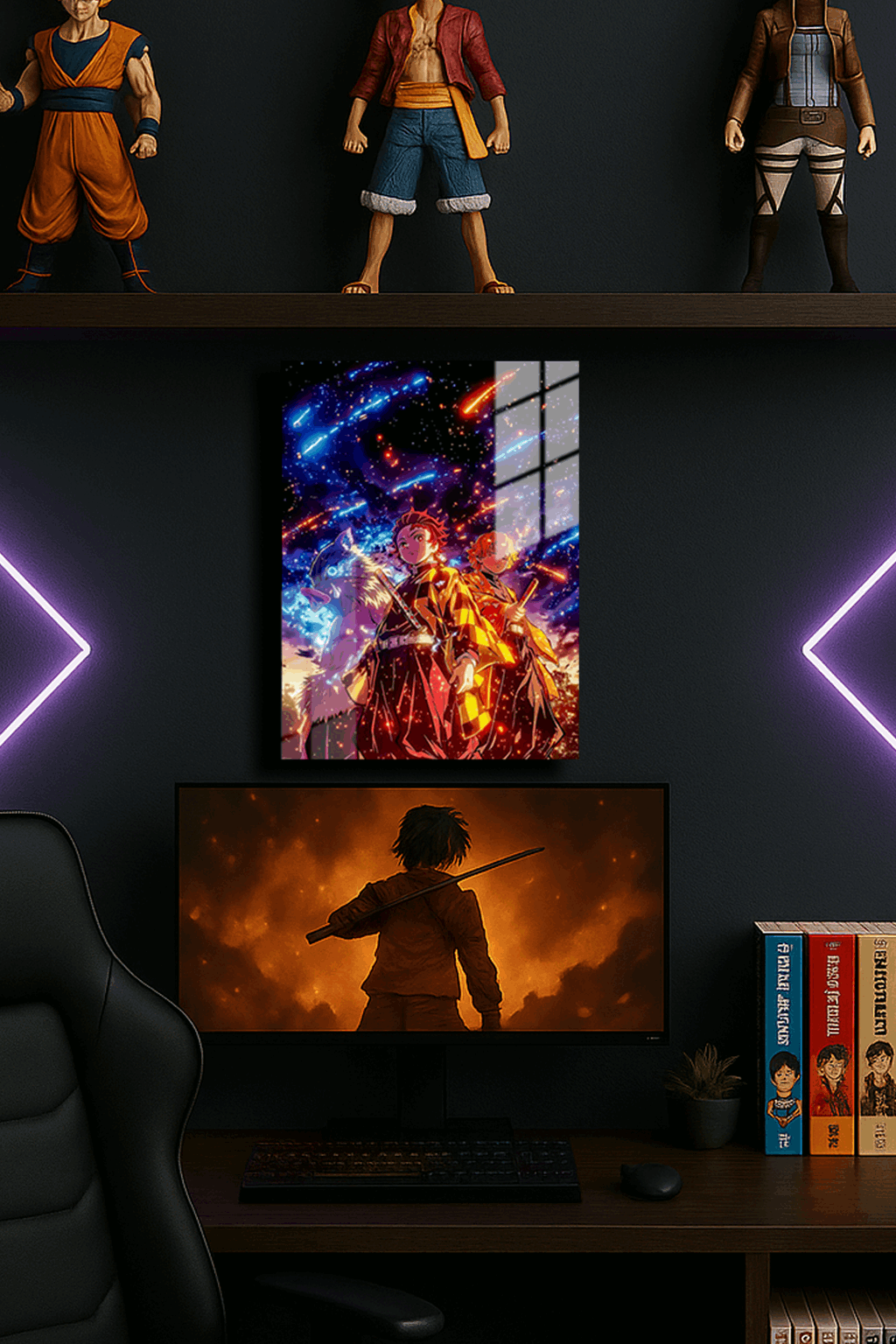 "Demon Slayer" Baskılı Metal Poster (Premium Kalite)