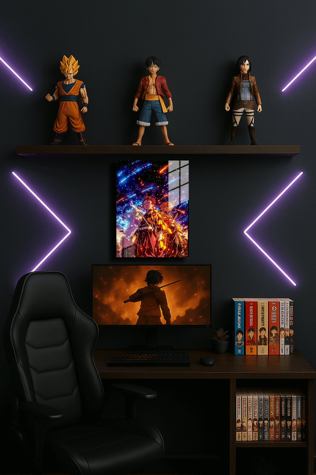"Demon Slayer" Baskılı Metal Poster (Premium Kalite)