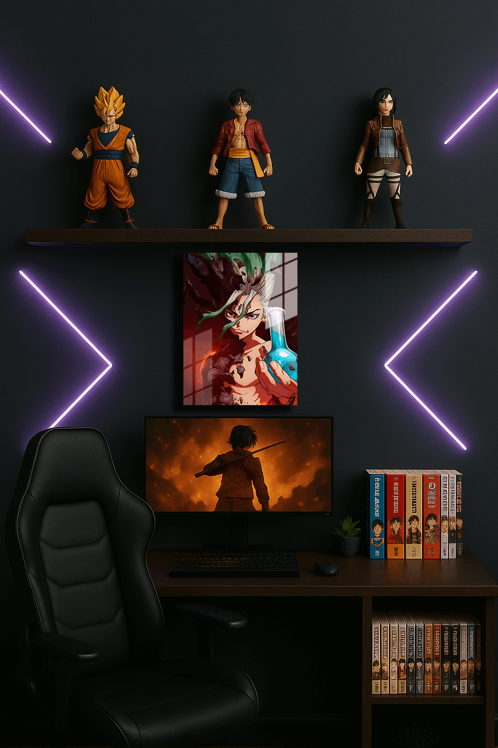 "Senku Dr.Stone" Baskılı Metal Poster (Premium Kalite)