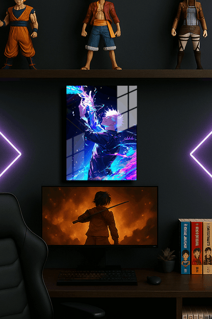 "Gojo Satoru Jujutsu Kaisen" Baskılı Metal Poster (Premium Kalite)
