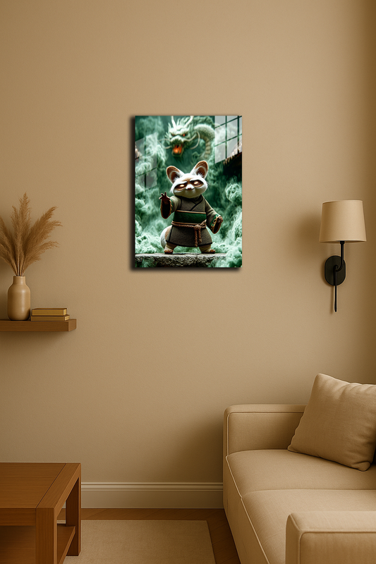 "Usta Şifu Kung Fu Panda" Baskılı Metal Poster (Premium Kalite)