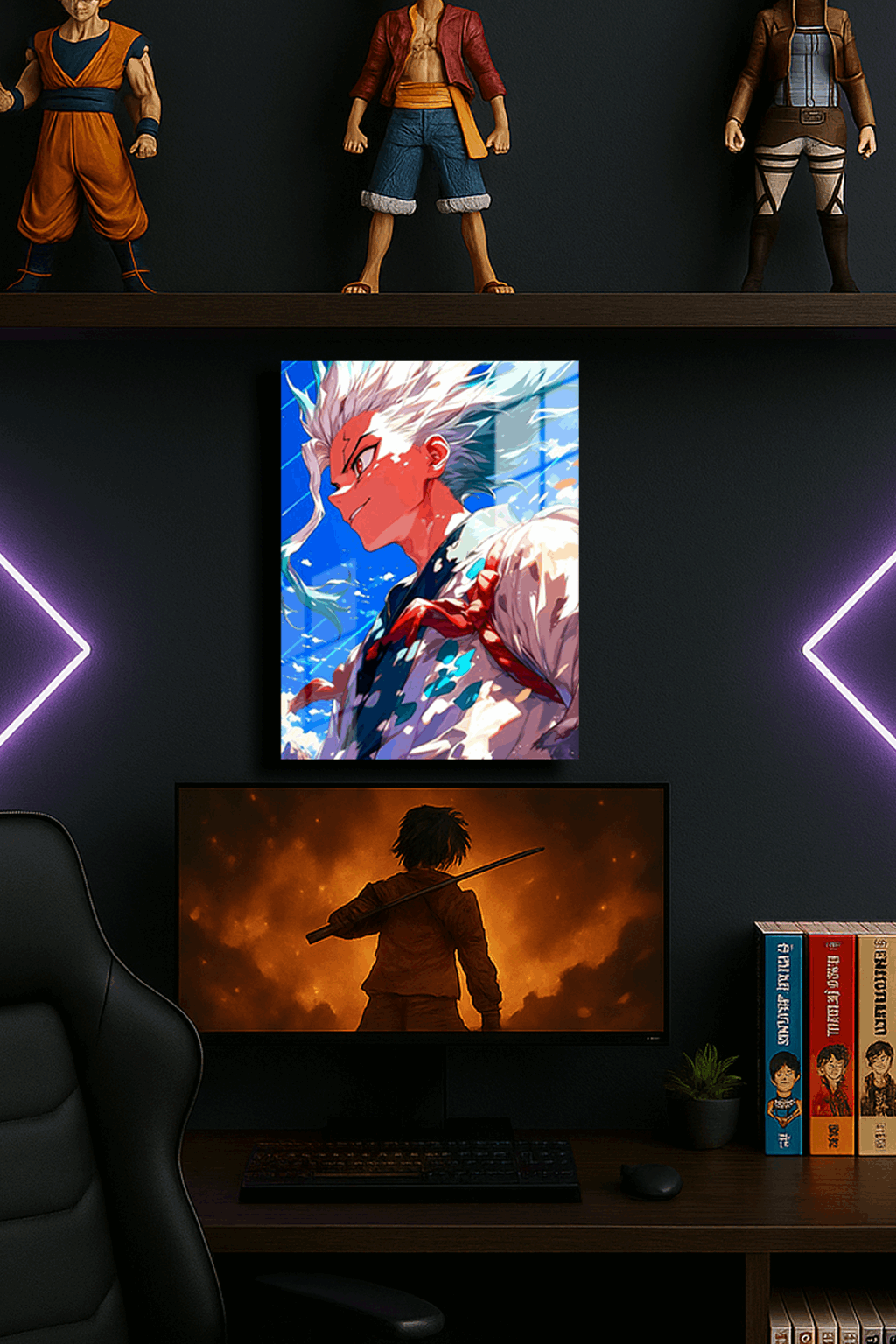 "Senku Dr.Stone" Baskılı Metal Poster 2 (Premium Kalite)