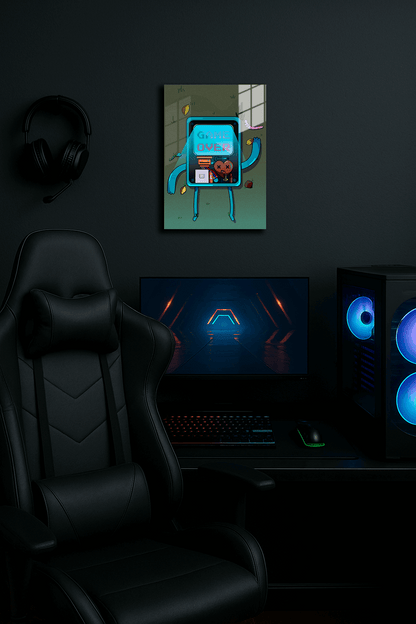 "BMO Adventure Time" Baskılı Metal Poster (Premium Kalite)