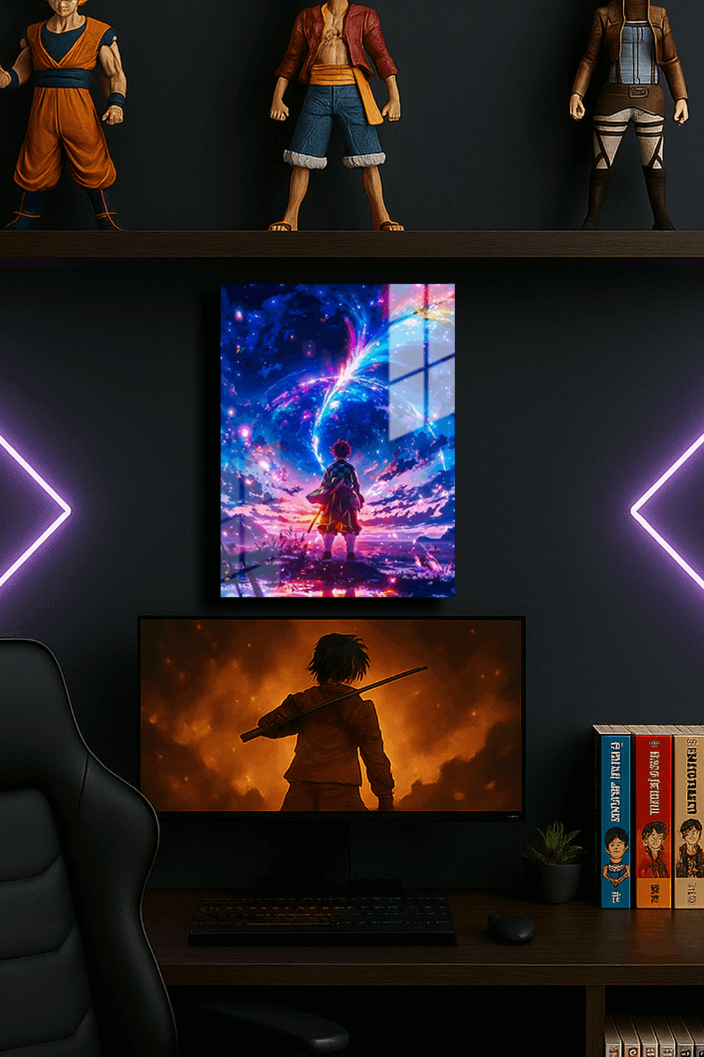"Tanjiro Kamado Demon Slayer" Baskılı Metal Poster (Premium Kalite)