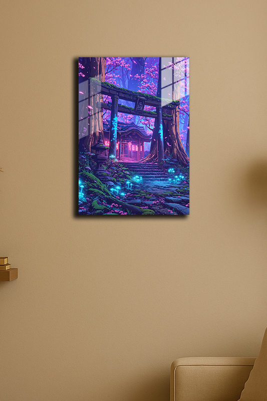 "Işıltılı Torii Kapısı" Baskılı Metal Poster (Premium Kalite)