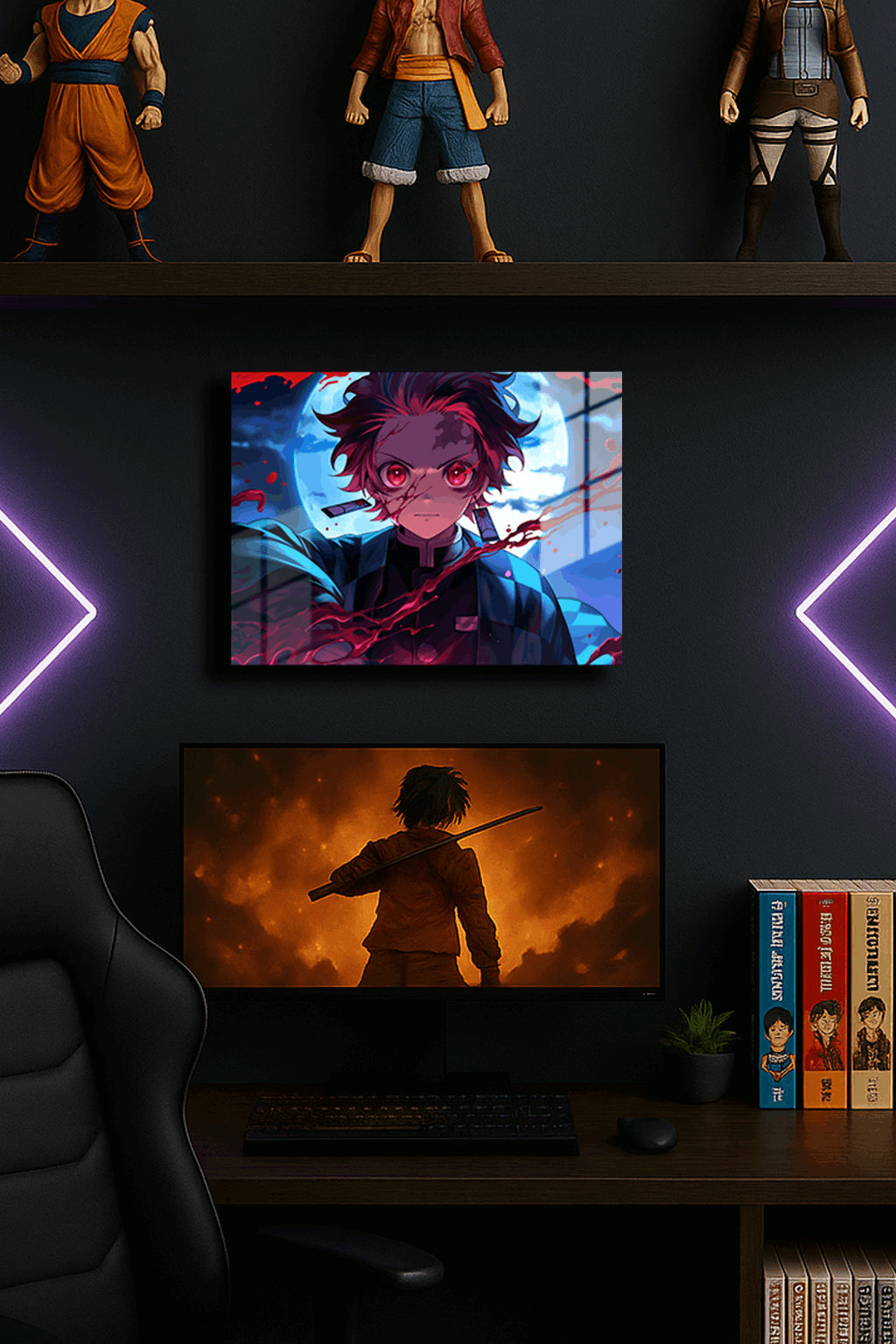"Tanjiro Kamado Demon Slayer" Baskılı Metal Poster 3 (Premium Kalite)