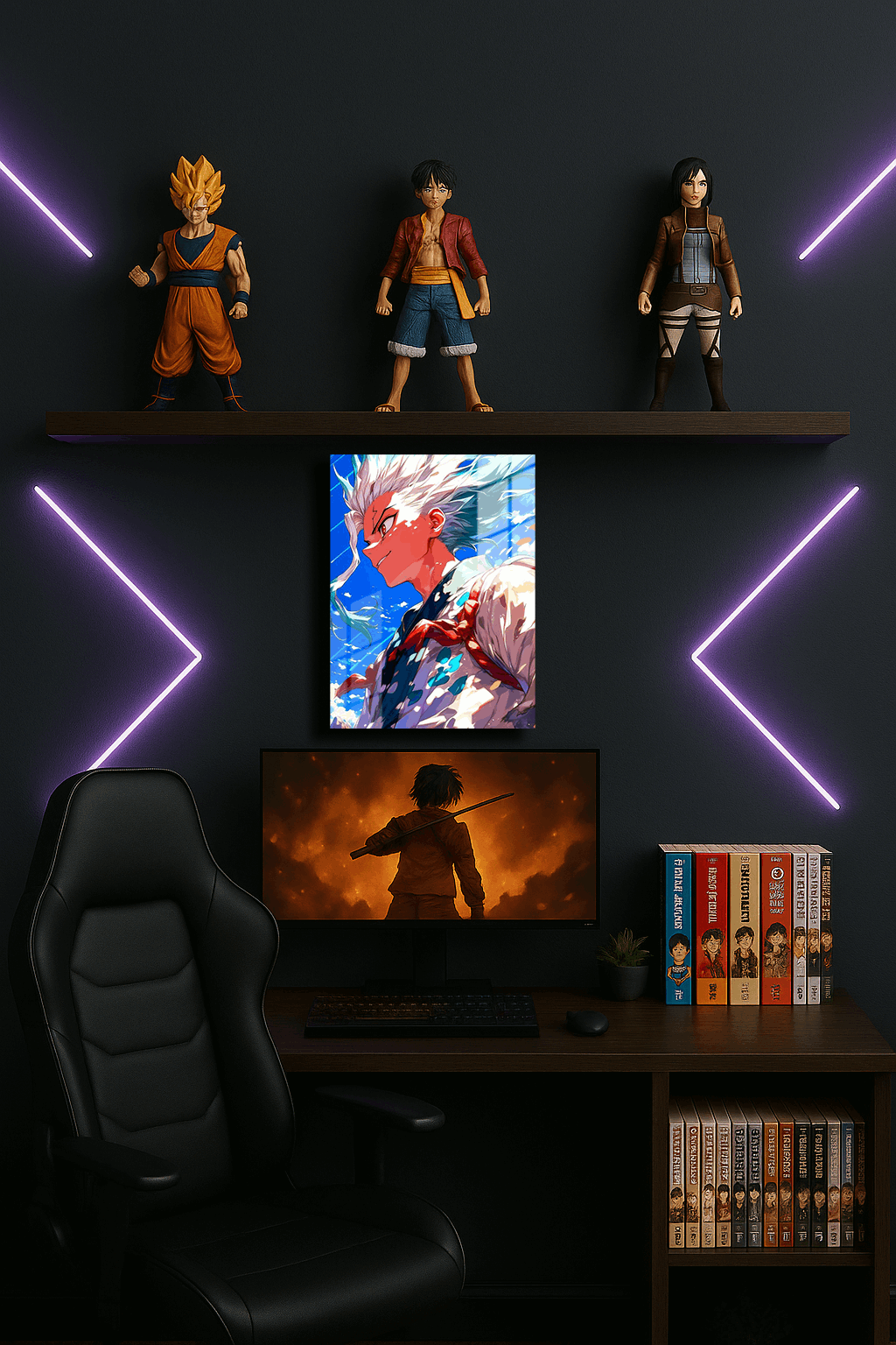 "Senku Dr.Stone" Baskılı Metal Poster 2 (Premium Kalite)