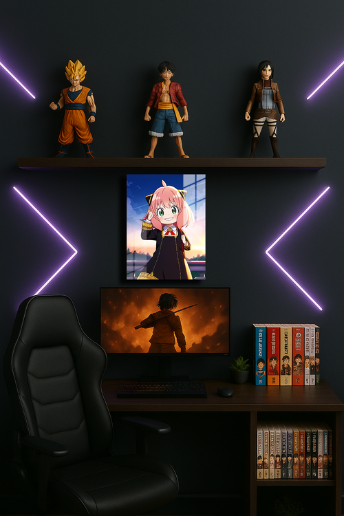 "Anya Spy x Family" Baskılı Metal Poster (Premium Kalite)