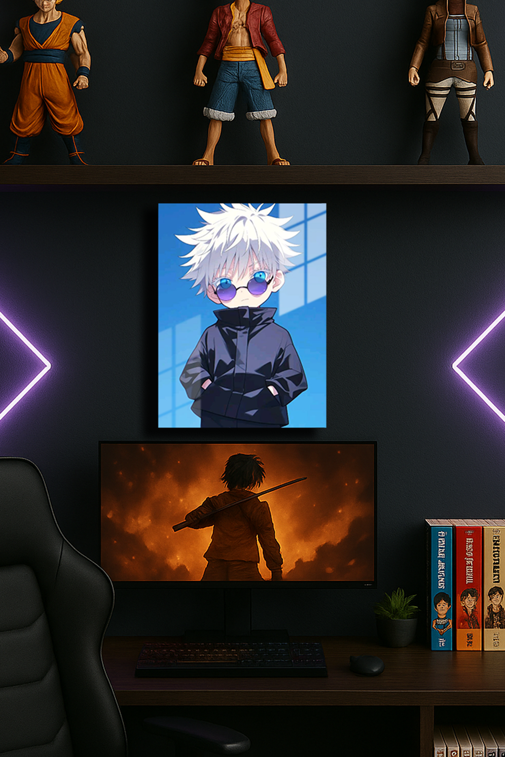 "Gojo Satoru" Baskılı Metal Poster 4 (Premium Kalite)