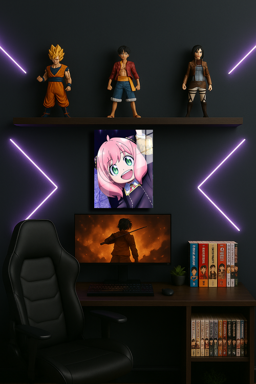 "Anya Spy x Family" Baskılı Metal Poster 2 (Premium Kalite)