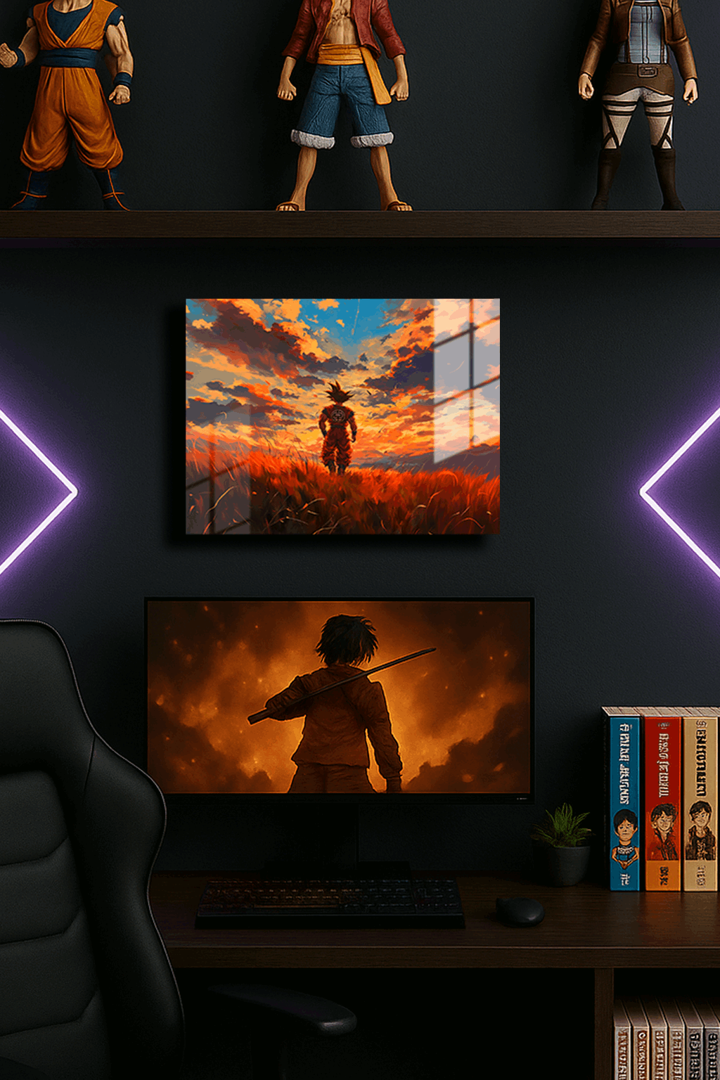 "Goku Dragon Ball" Baskılı Metal Poster 2 (Premium Kalite)