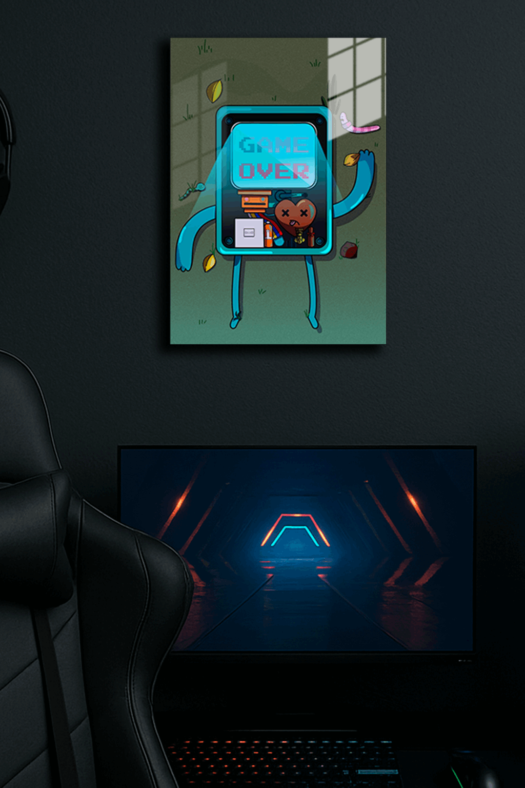 "BMO Adventure Time" Baskılı Metal Poster (Premium Kalite)