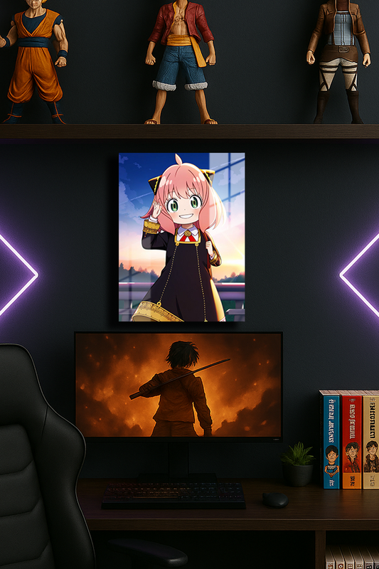 "Anya Spy x Family" Baskılı Metal Poster (Premium Kalite)