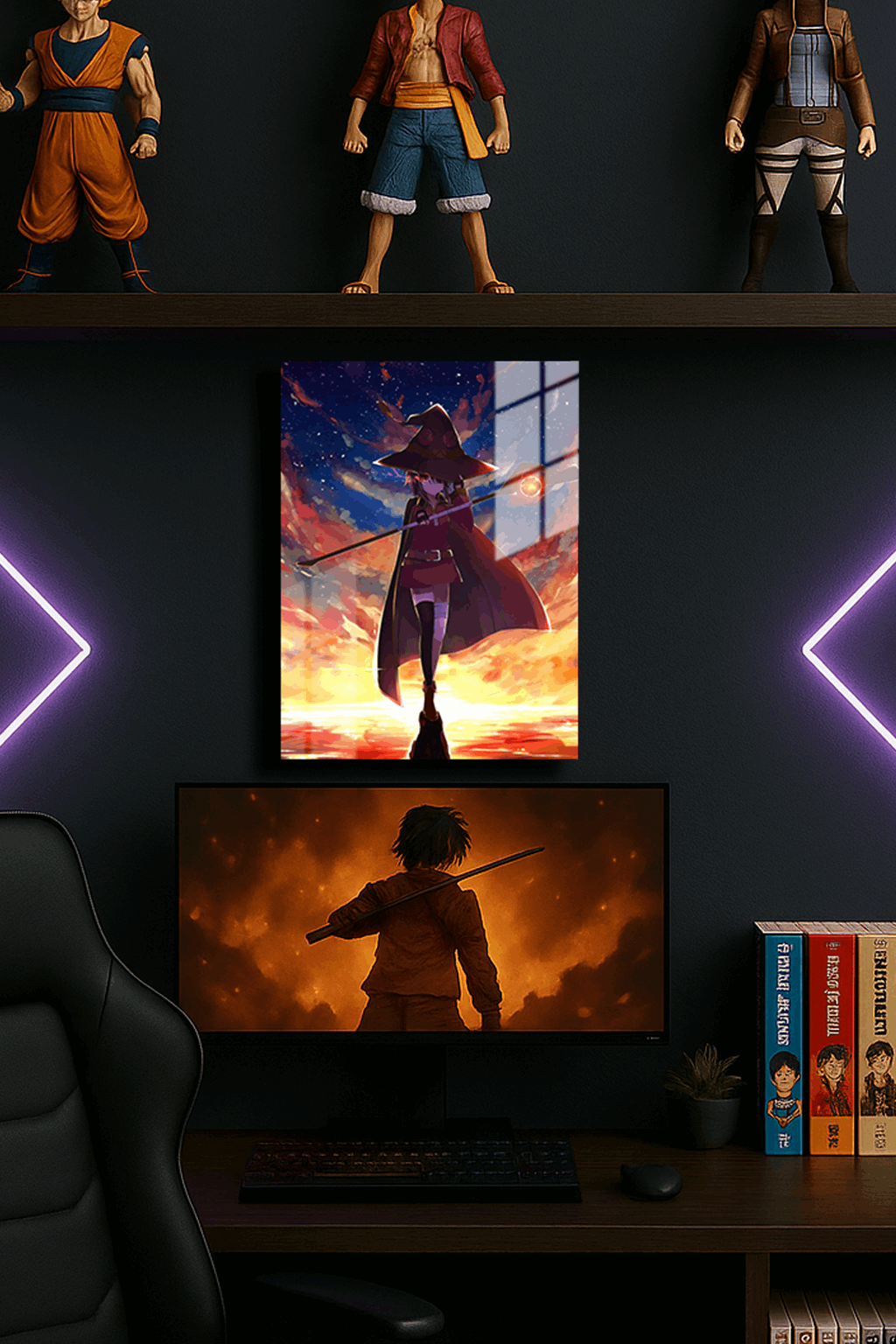 "Megumin KonoSuba" Baskılı Metal Poster 2 (Premium Kalite)