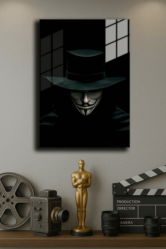 "V For Vendetta" Baskılı Metal Poster (Premium Kalite)