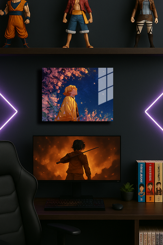 "Zenitsu Demon Slayer" Baskılı Metal Poster (Premium Kalite)